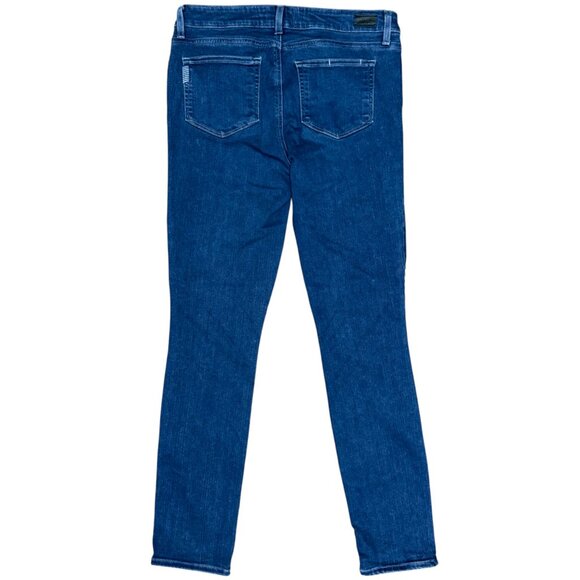 EUC Women's PAIGE "SKYLINE SKINNY" Mid-Rise Stretch Jeans In "CORINNA" | Size 30 - Picture 6 of 12